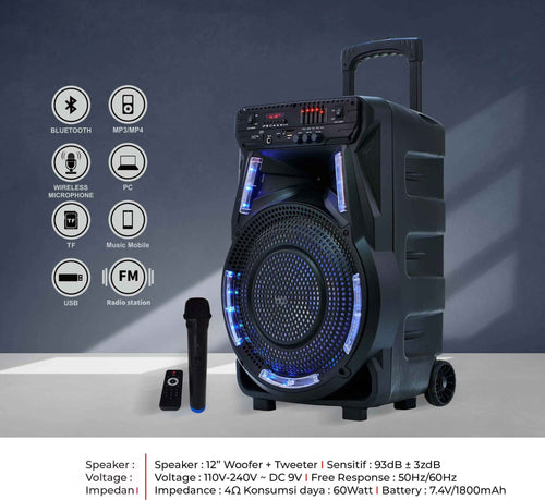 Top Battery Speaker TP2935 12