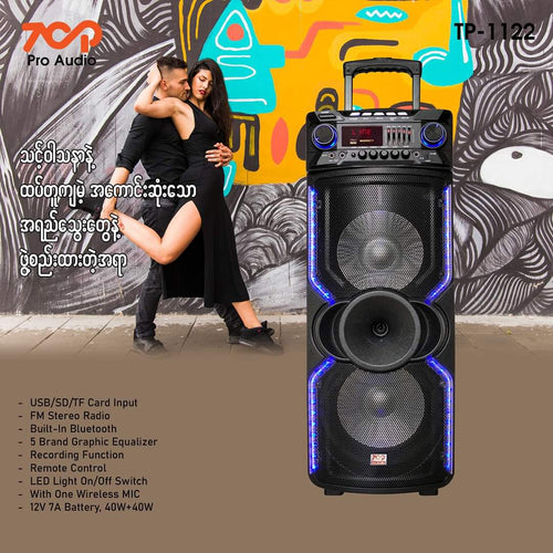 Top Battery Speaker TP1122 10''2